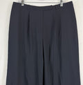 Vintage Talbots Dress Pants 16 Navy Blue Wool Stretch Italian Fabric Womens