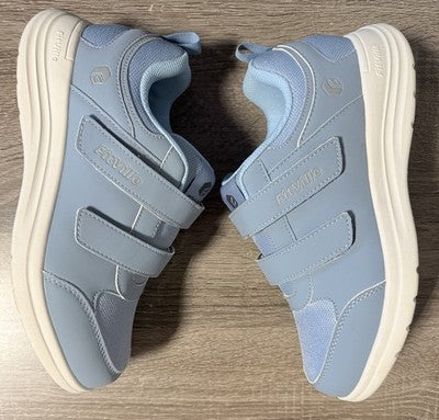 FitVille Shoes Women Wide Toe Box 9.5 Wide 9.5W Blue Sneakers