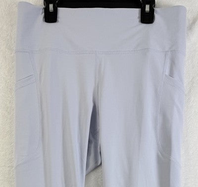 Old Navy Powersoft High Rise Leggings Large Womens Go Dry Blue Pull On