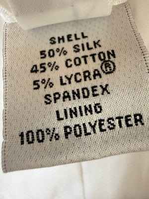 Vintage Talbots Pants 14 Straight Leg Silk Blend Side Zip Leaf Print Lined Women