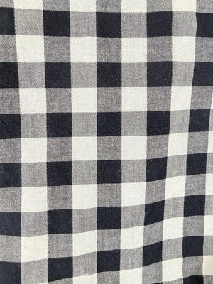 Talbots Ruffle Wrap Skirt 12 Blue Gingham Tie Front Midi 100% Cotton Womens