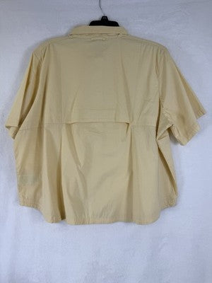 Columbia Shirt XXL Women Top Brea Falls Short Sleeve Fishing Button Up New