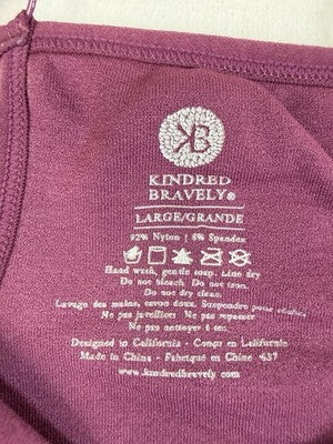 Kindred Bravely Sublime Pumping Nursing Bra Large Burgundy Purple Womens
