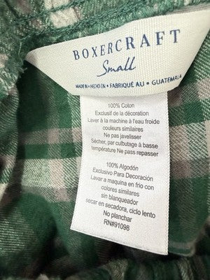 Skidmore College Flannel Pajama Pants Small Womens Pjs Sleep Green Plaid