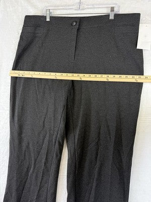 Vintage Liz Claiborne First Issue Dress Pants 14 Gray Ponte Knit Bootcut New NWT
