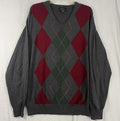 Jos A Bank Executive Collection Argyle Sweater Mens Large Gray Long Sleeve