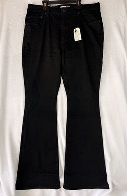 Levis 726 Flare Jeans 34 Women 34x34 Black Mid Rise Levi’s New NWT