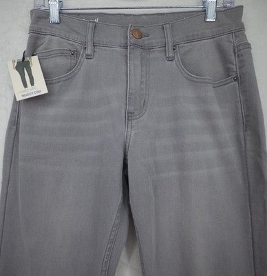 Mugsy Johnnys Jeans 28x30 Mens Gray Classic Straight Leg Stretch Denim New NWT