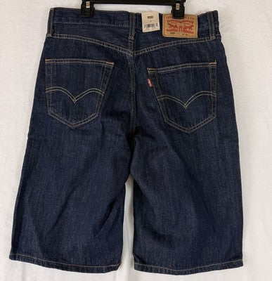 Levis 469 Shorts 29 Mens Jean Denim Loose Jorts Dark Blue New NWT