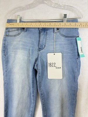 1822 Denim Jeans 10 30 Crop Stitch Fix Butter Skinny Light Blue Womens New NWT