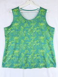 Made For Life Active Wear Top 1X Tank Green Plus Size Women