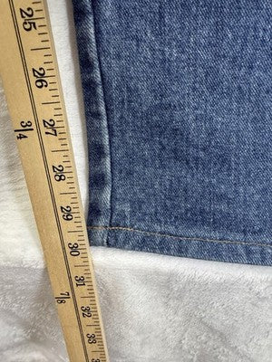 Vintage Lands End Jeans 16 Womens Made In USA Blue High Rise 90s 100% Cotton