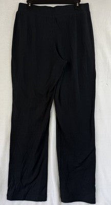 Coldwater Creek Endless Comfort Pants Black Medium Womens Pull On Straight Leg
