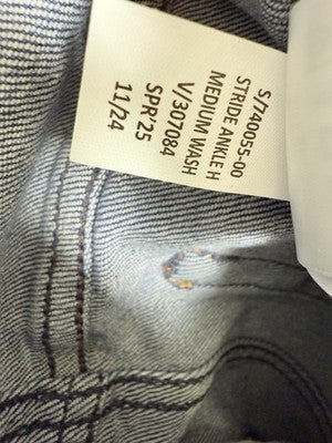 Gap High Rise Stride Ankle Wide Leg Jeans 00 Petite 24 Women NWT Raw Hem Blue