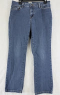 LL Bean Womens Jeans 12 Petite Classic Fit Blue Denim