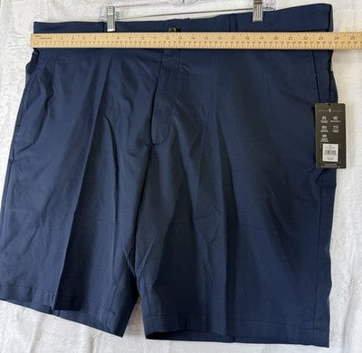 Walter Hagen Golf Shorts Mens 46 Navy Blue Flat Front 10” Men’s NWT Big Tall