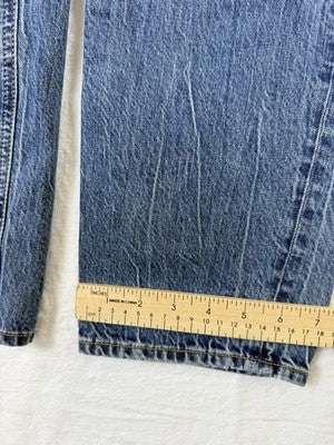 J Crew Slim Boyfriend Jeans 28 Blue Womens Straight Leg Button Fly 100% Cotton