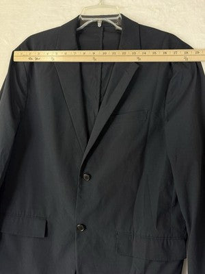 Uniqlo Airsense Blazer Large Mens Navy Blue Jacket Slim Fit