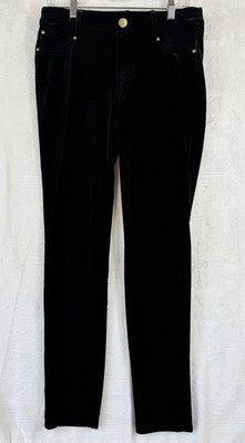 Inc International Concepts Pants 8 Black Velour Velvet Stretch Skinny Womens