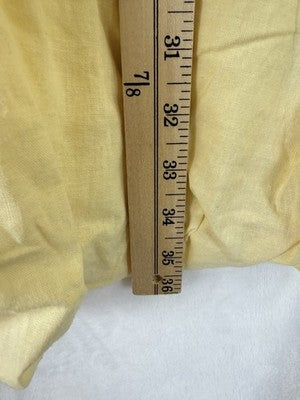 Gap Linen Blend Mini Dress Large Tall Bubble Hem Sleeveless Yellow Women New NWT