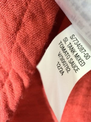 Gap Dress Small Red Women Sleeveless Fit & Flare Tank Mixed Media New NWT