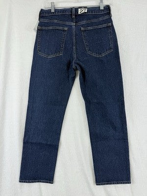 Gap High Rise Cheeky Straight Jeans 27 4 Short Womens New NWT Dark Indigo Blue