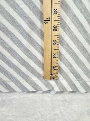 T By Talbots Dress Medium Petite Short Sleeve Gray French Terry A Line Women MP