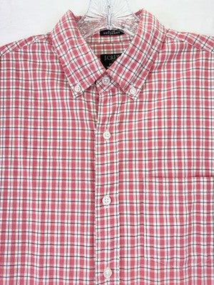 J Crew Flex Washed Slim Untucked Shirt Medium Mens Button Down Long Sleeve