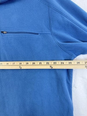 LL Bean Fleece Pullover XL Tall Mens Blue 1/4 Zip Sweatshirt Jacket Mock Neck