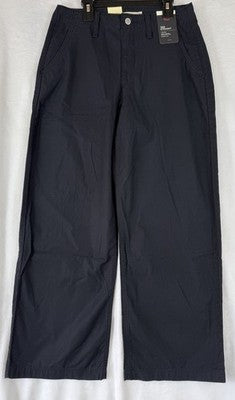 Levis 90s Straight Leg Pants 27 Womens Black 27x28 100% Cotton Mid Rise New NWT