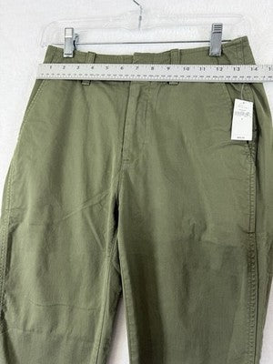 Gap Downtown Khaki Pants 0 Womens Green New NWT Khakis Cotton Stretch