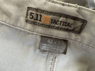 5.11 Tactical Pants 42x30 Gray Taclite Pro Performance Ripstop Cargo 74273