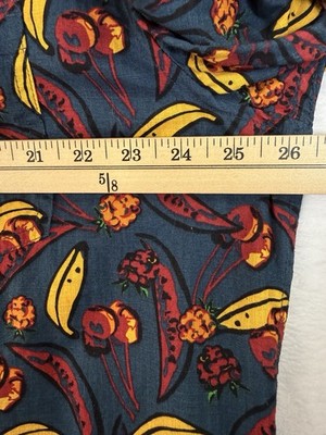 Toad And Co Mens Shirt XXL Fletcher Blue  Fruit Print Short Sleeve Button Up