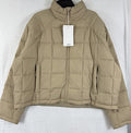 Halfdays Nellie Packable Puffer Jacket XL Womens Chai Beige Tan New