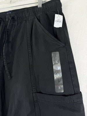 Gap High Rise Easy Horseshoe Jeans Large Womens Black Pull On Wide Leg New NWT