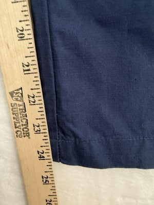 Izod Cropped Pants 14 Womens Blue Ripstop Crop NWT