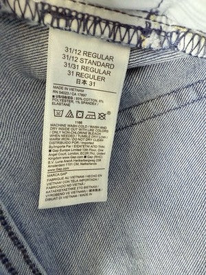 Gap 70s Flare High Rise Jeans 12 31 Womens New NWT Blue Medium Indigo Denim
