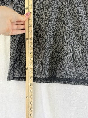 Worthington Tops Medium Womens Gray Puff Sleeve Knit
