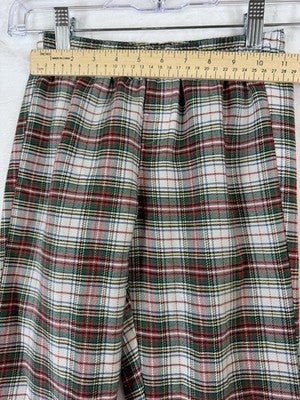 LL Bean Kids Pajama Pants Small 8 Red Plaid PJ Sleep Boys