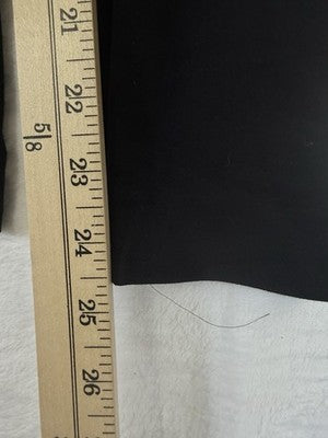 Ann Taylor Loft Ponte Knit Pants 10 Petite Womens Black Gold Zip Pockets 10P