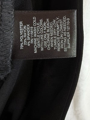 Liz Claiborne Classic Pants 10 Black Side Zip Womens