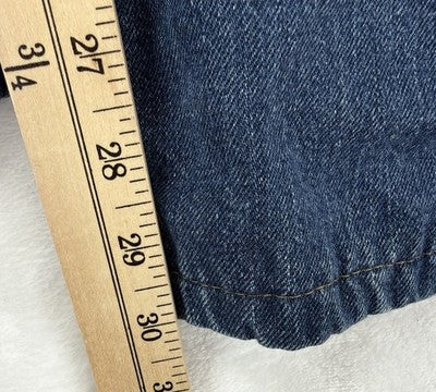 LL Bean Flannel Lined Jeans 40x34 - Actual 40x30 - Blue Straight Leg
