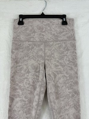 Athleta Elation Textured Tight Small Pink Floral Womens Workout Stretch