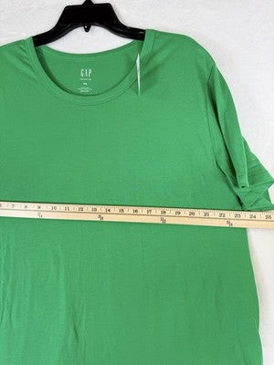 Gap Vintage T Shirt XXL Womens Top Green Short Sleeve Soft Crew Neck New NWT