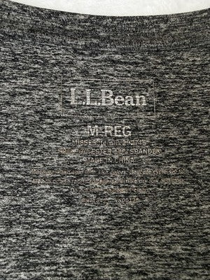 LL Bean Womens Tops Medium Gray Long Sleeve Performance Stretch 292745