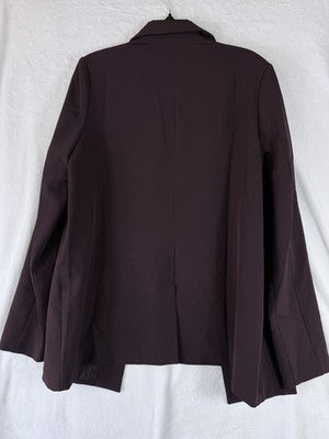 Old Navy Blazer Women Large Tall Plum Jacket Classic Stretch New NWT