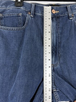Express Wide Leg Jeans 14 Cropped High Rise Blue Womens