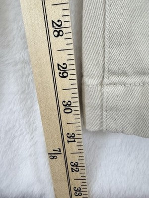 Aeropostale Cargo Flare Pants 12 Womens Tan Thick Cotton Stretch
