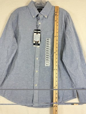 Gap Mens Shirt Small Oxford Button Down Blue Long Sleeve New NWT