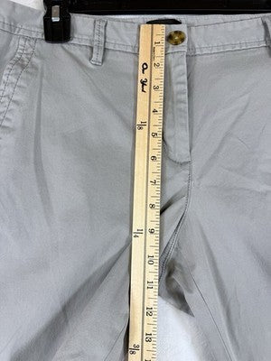Talbots Relaxed Chino 10 Petite Gray Pants Chinos Women 10P Cotton Stretch